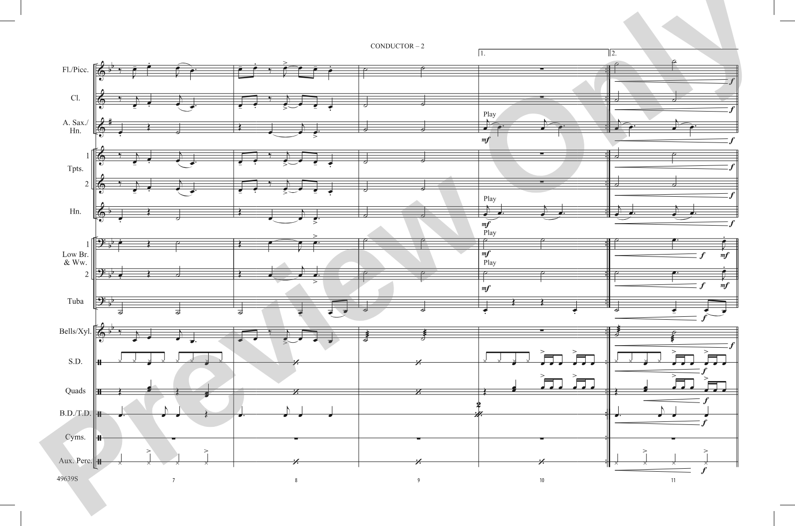 You Belong with Me: Marching Band Conductor Score & Parts