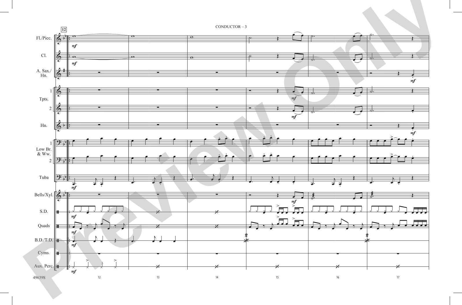 You Belong with Me: Marching Band Conductor Score & Parts