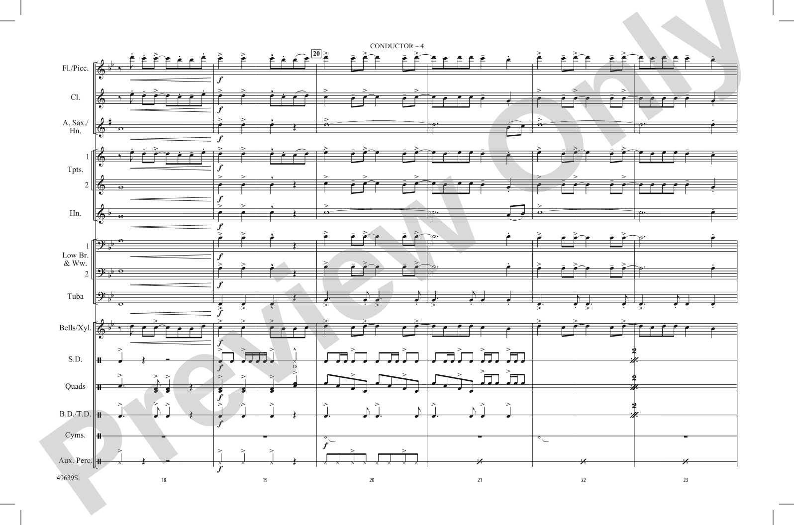You Belong with Me: Marching Band Conductor Score & Parts