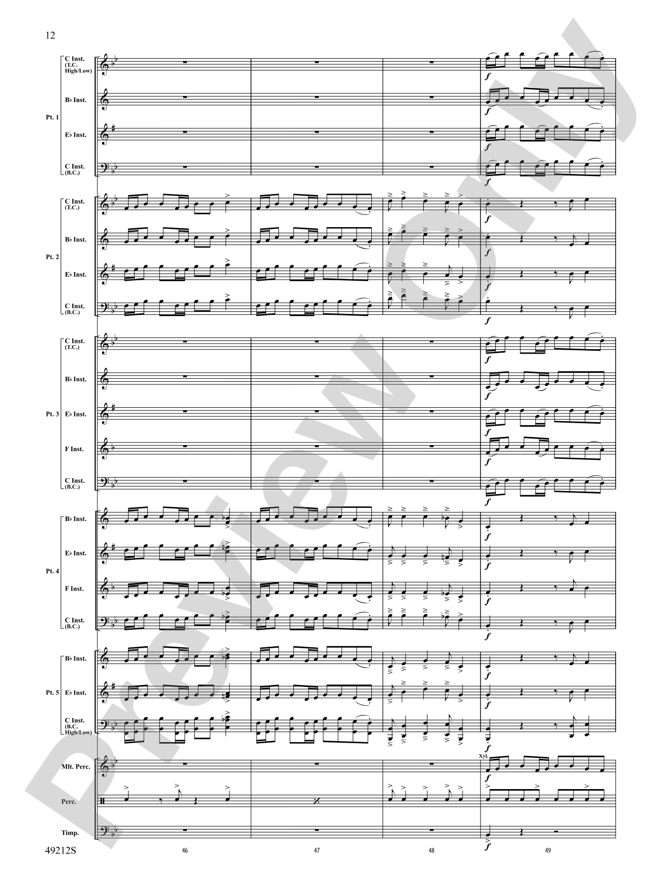Cumberland Cross: Flexible Band/String Ensemble Score & Parts