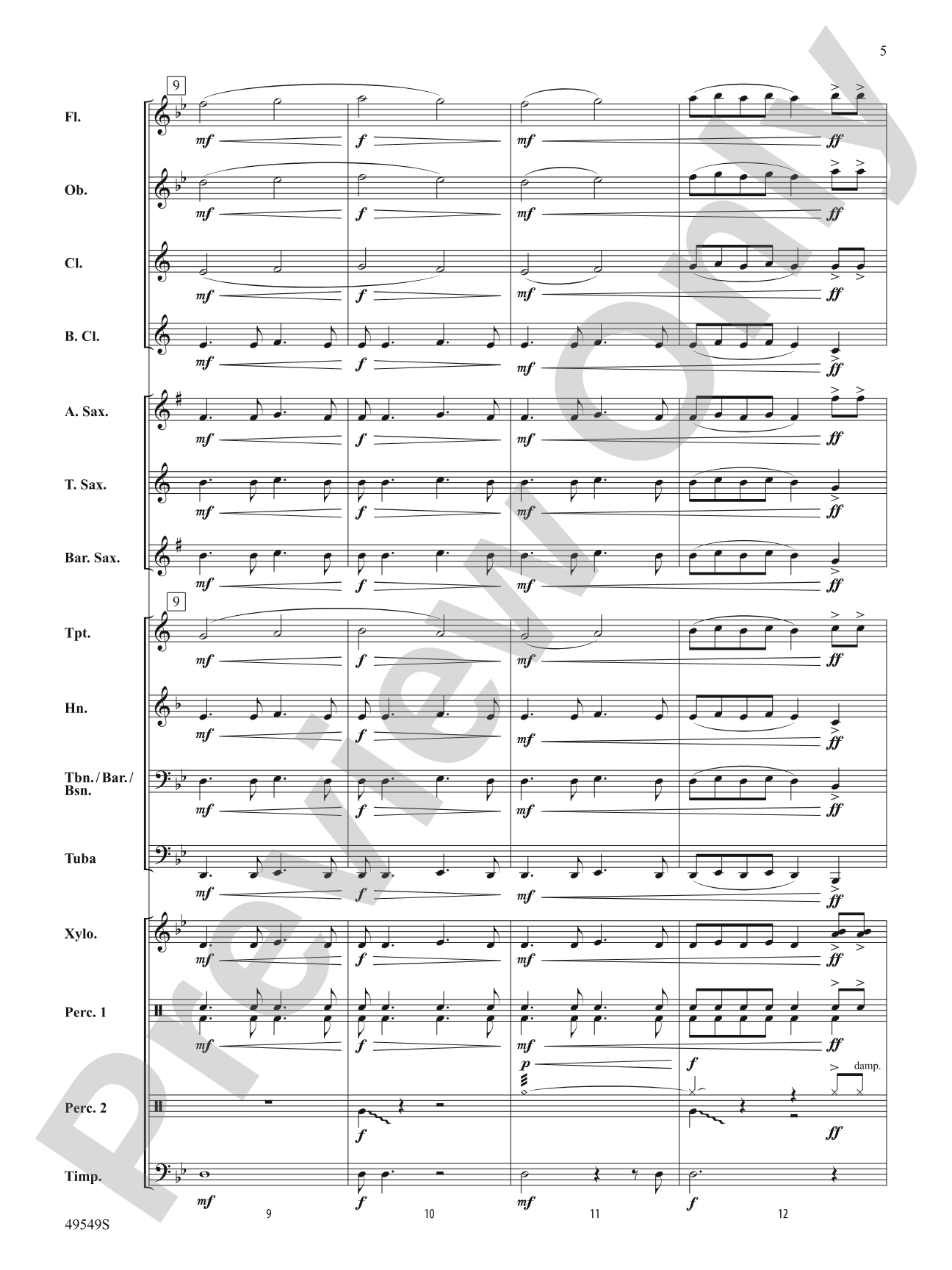 The Dreaded Devious Diabolical Dotted Dragon: Concert Band Conductor Score & Parts