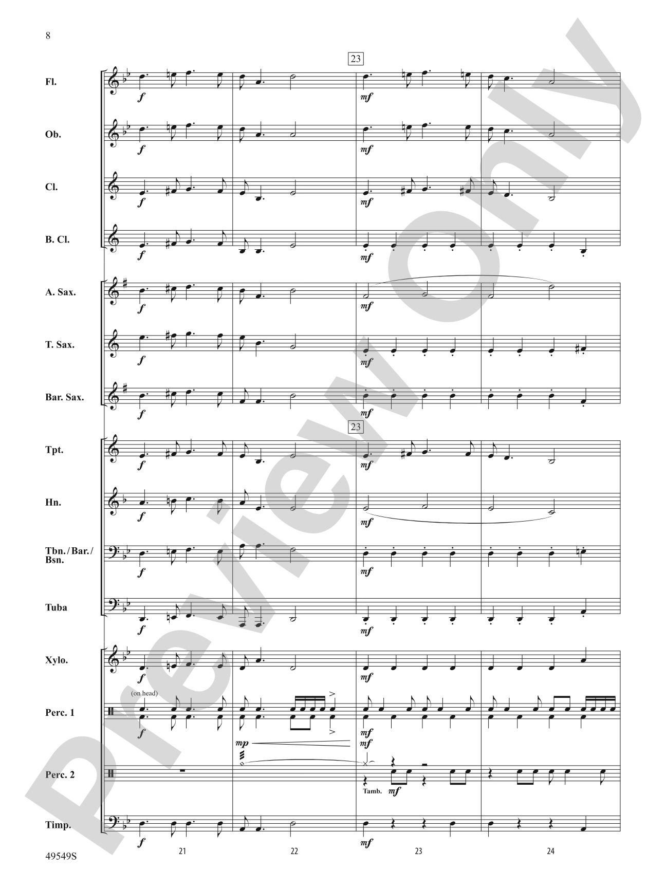 The Dreaded Devious Diabolical Dotted Dragon: Concert Band Conductor Score & Parts