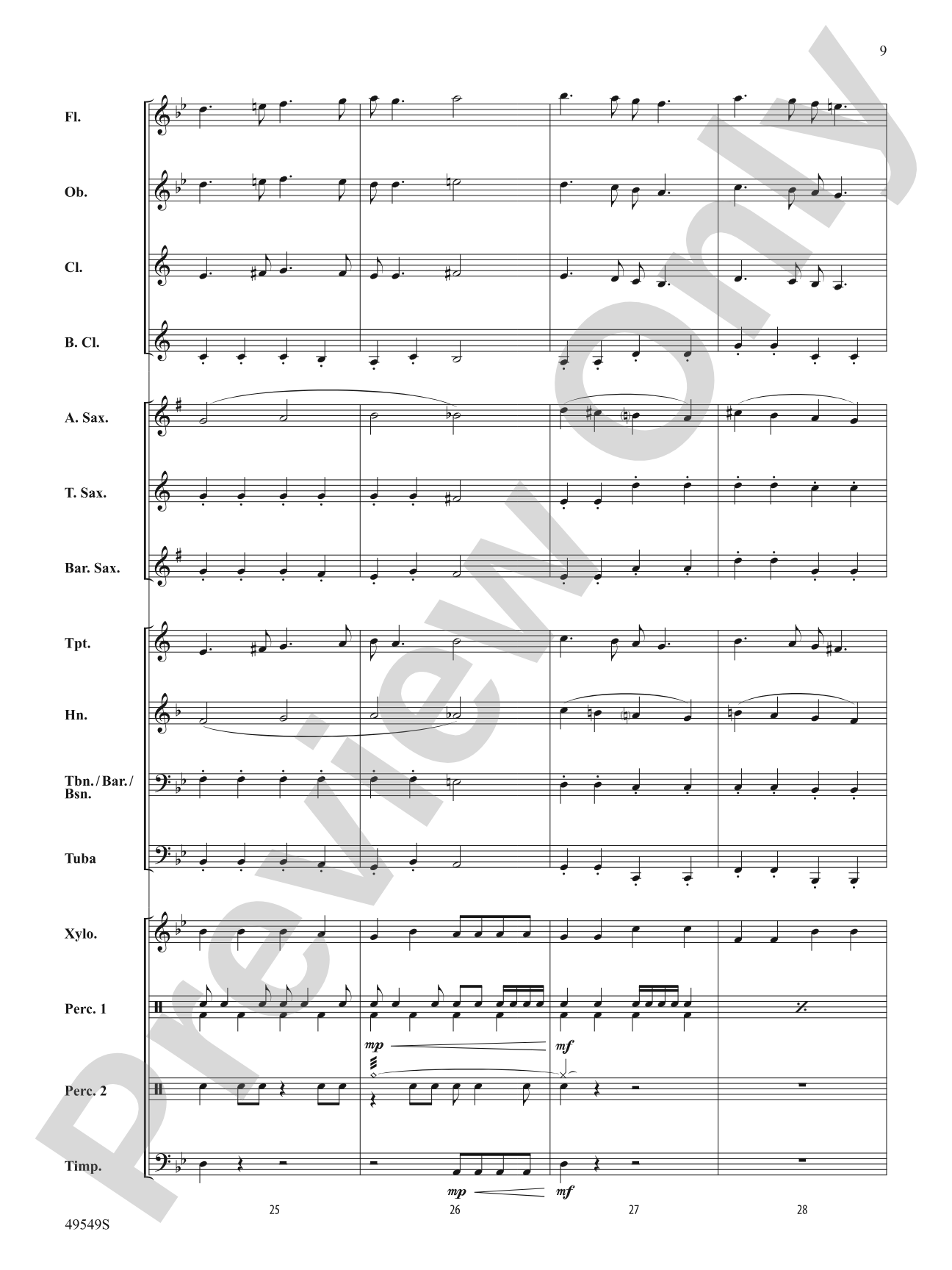 The Dreaded Devious Diabolical Dotted Dragon: Concert Band Conductor Score & Parts