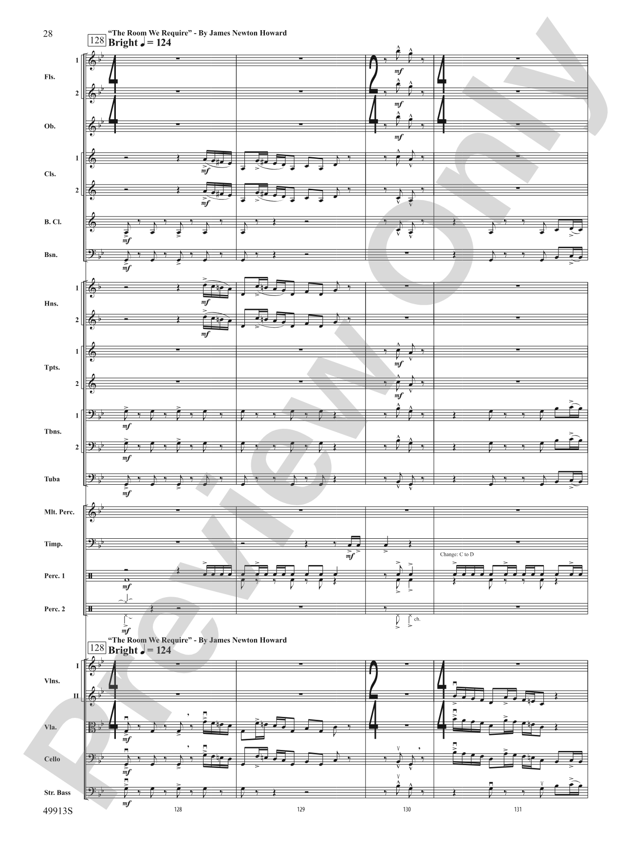 Fantastic Beasts: The Secrets of Dumbledore: Full Orchestra Conductor Score & Parts