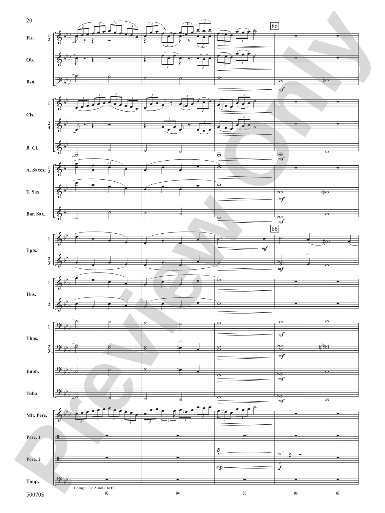 Fantastic Beasts: The Secrets of Dumbledore: Concert Band Conductor Score & Parts