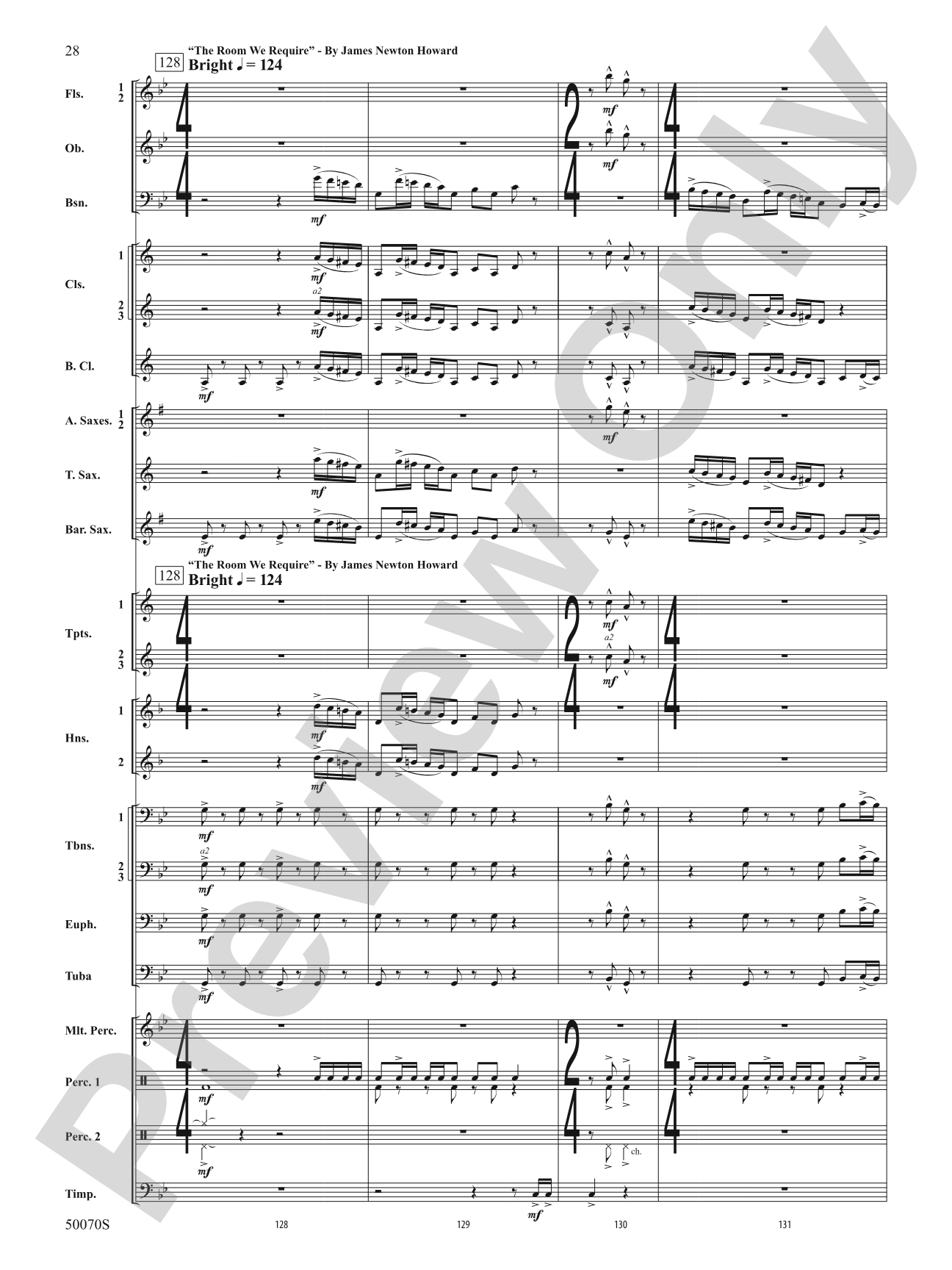 Fantastic Beasts: The Secrets of Dumbledore: Concert Band Conductor Score & Parts