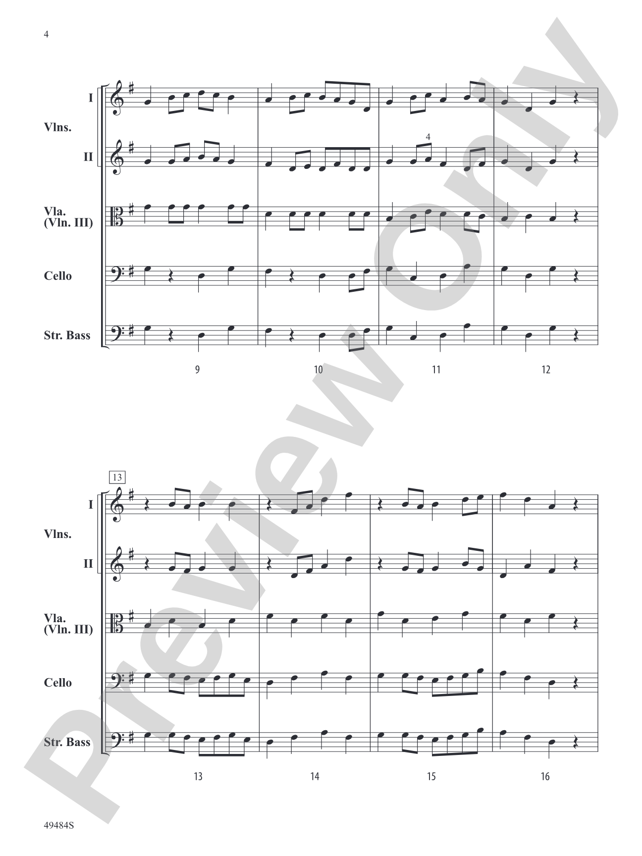 Pizzicato Parade: String Orchestra Conductor Score & Parts