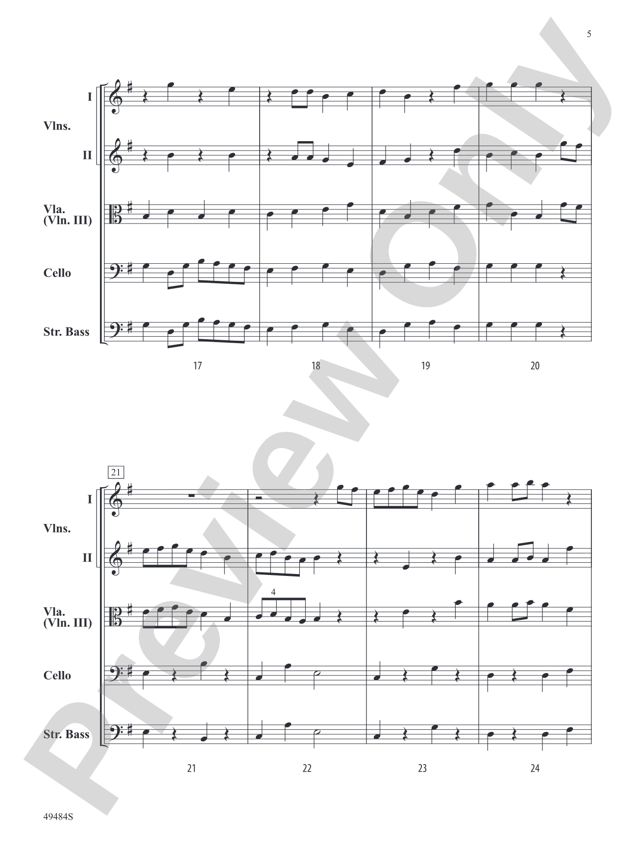 Pizzicato Parade: String Orchestra Conductor Score & Parts