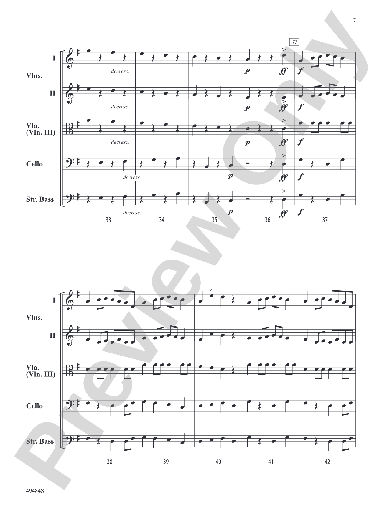 Pizzicato Parade: String Orchestra Conductor Score & Parts