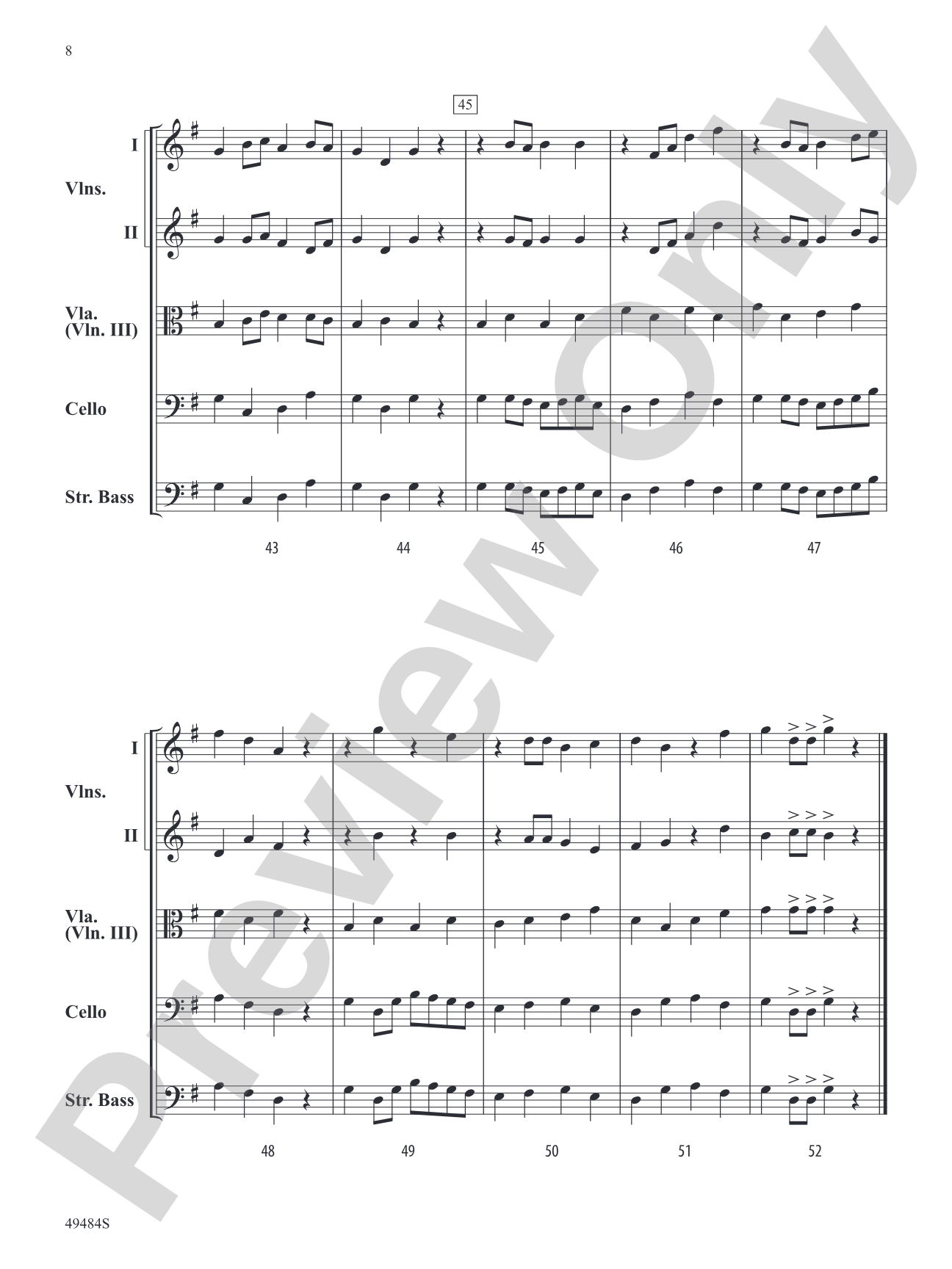 Pizzicato Parade: String Orchestra Conductor Score & Parts