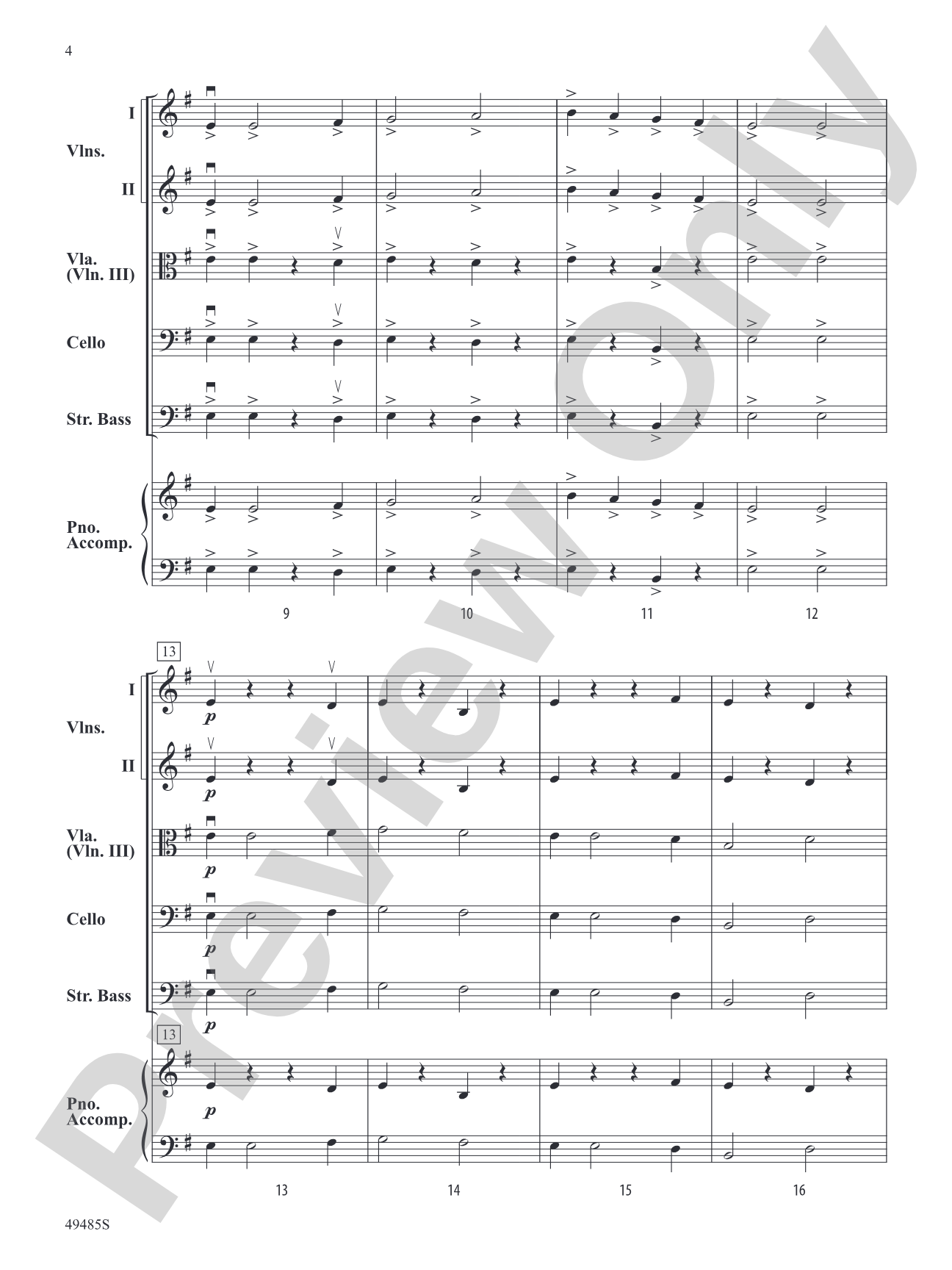 Dynamic Duo: String Orchestra Conductor Score & Parts
