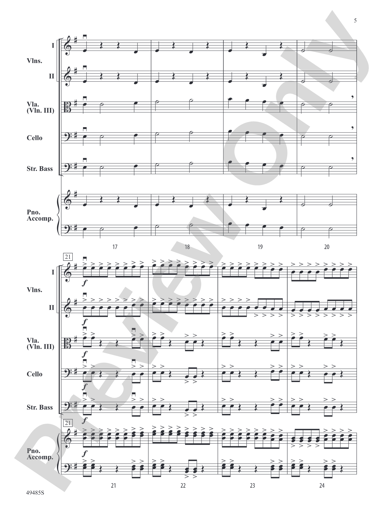 Dynamic Duo: String Orchestra Conductor Score & Parts