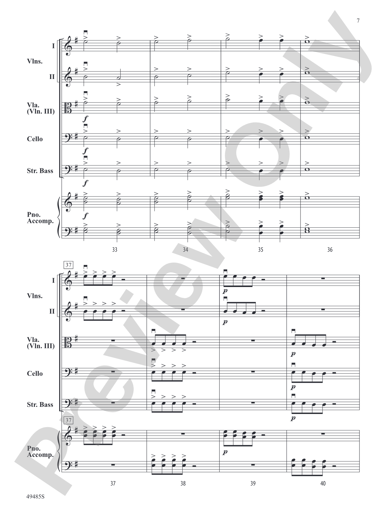 Dynamic Duo: String Orchestra Conductor Score & Parts