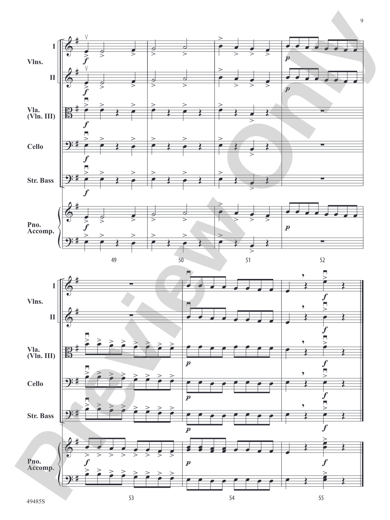 Dynamic Duo: String Orchestra Conductor Score & Parts