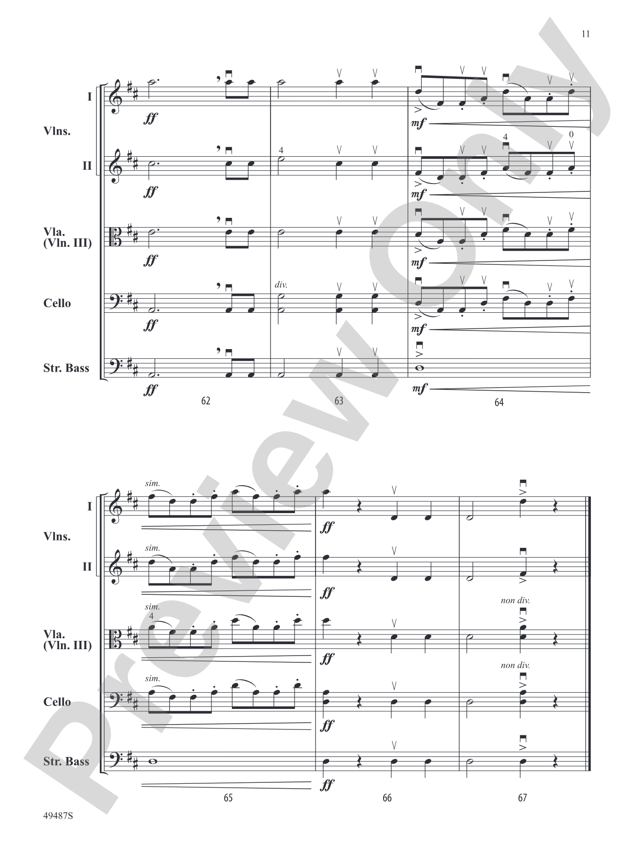 Bow Olympics: String Orchestra Conductor Score & Parts