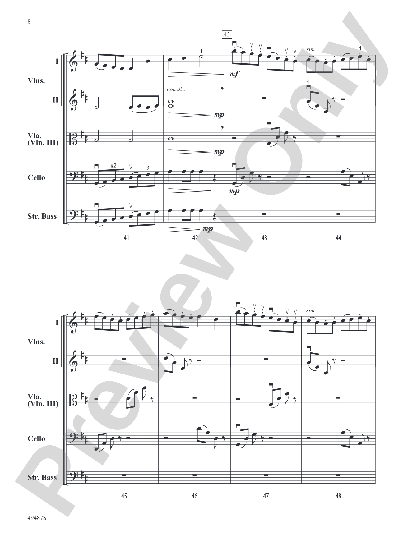 Bow Olympics: String Orchestra Conductor Score & Parts