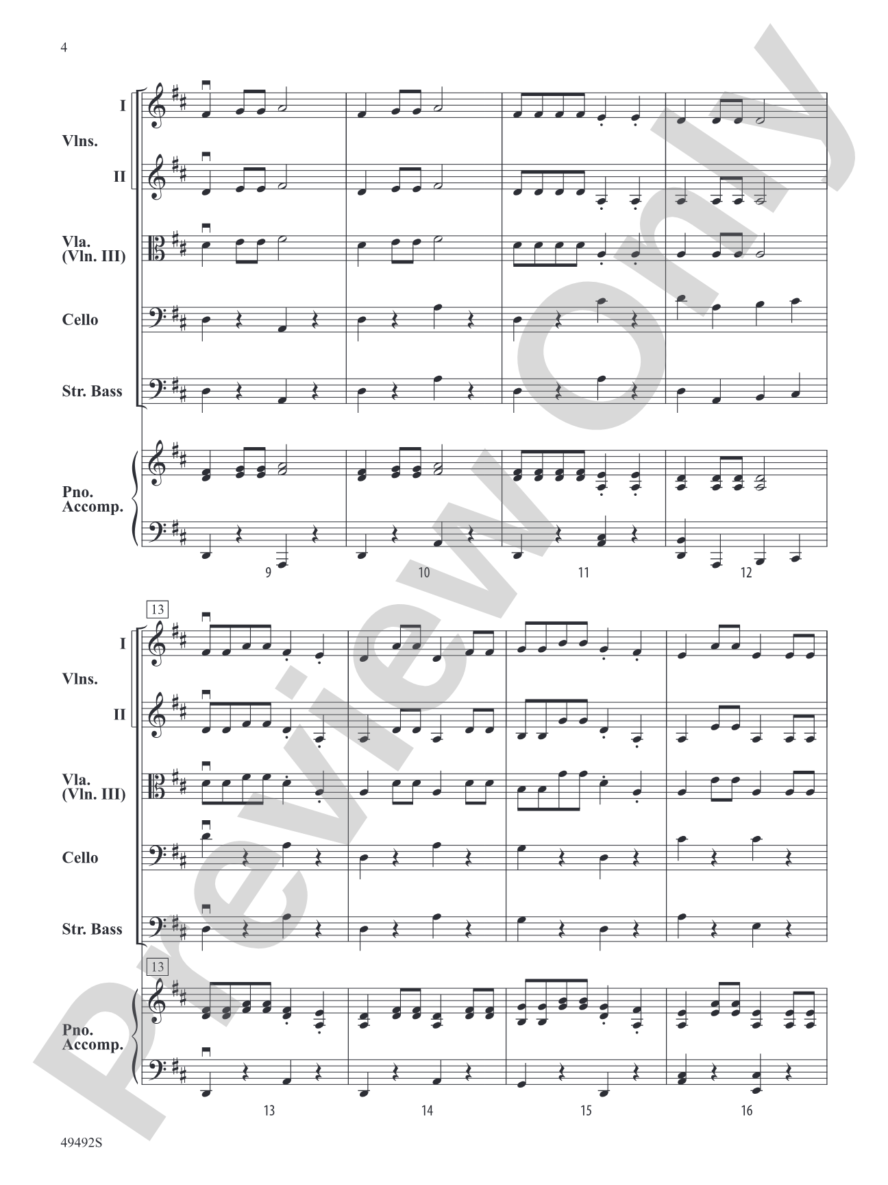 Fiddling for the First Time: String Orchestra Conductor Score & Parts