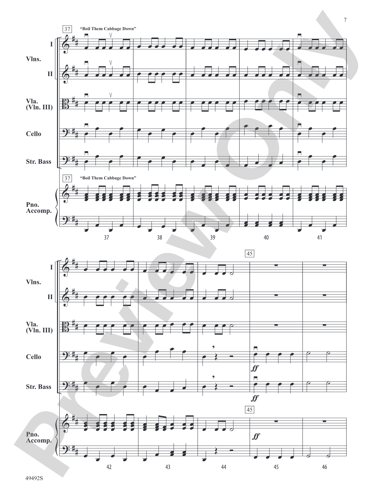 Fiddling for the First Time: String Orchestra Conductor Score & Parts