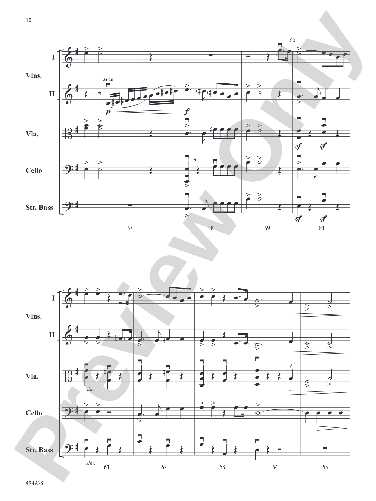 Hiawatha's Wedding Feast: String Orchestra Conductor Score & Parts