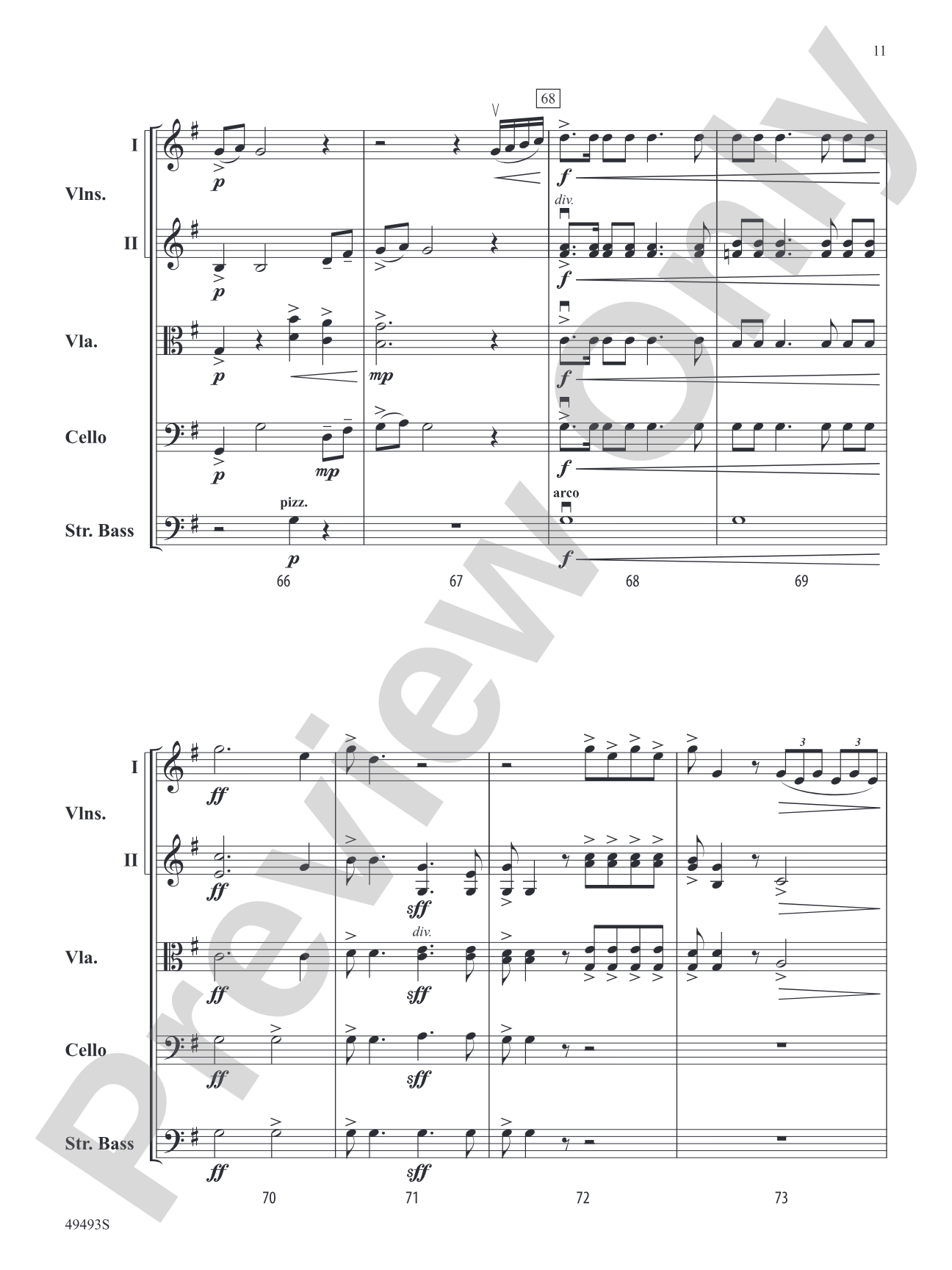 Hiawatha's Wedding Feast: String Orchestra Conductor Score & Parts