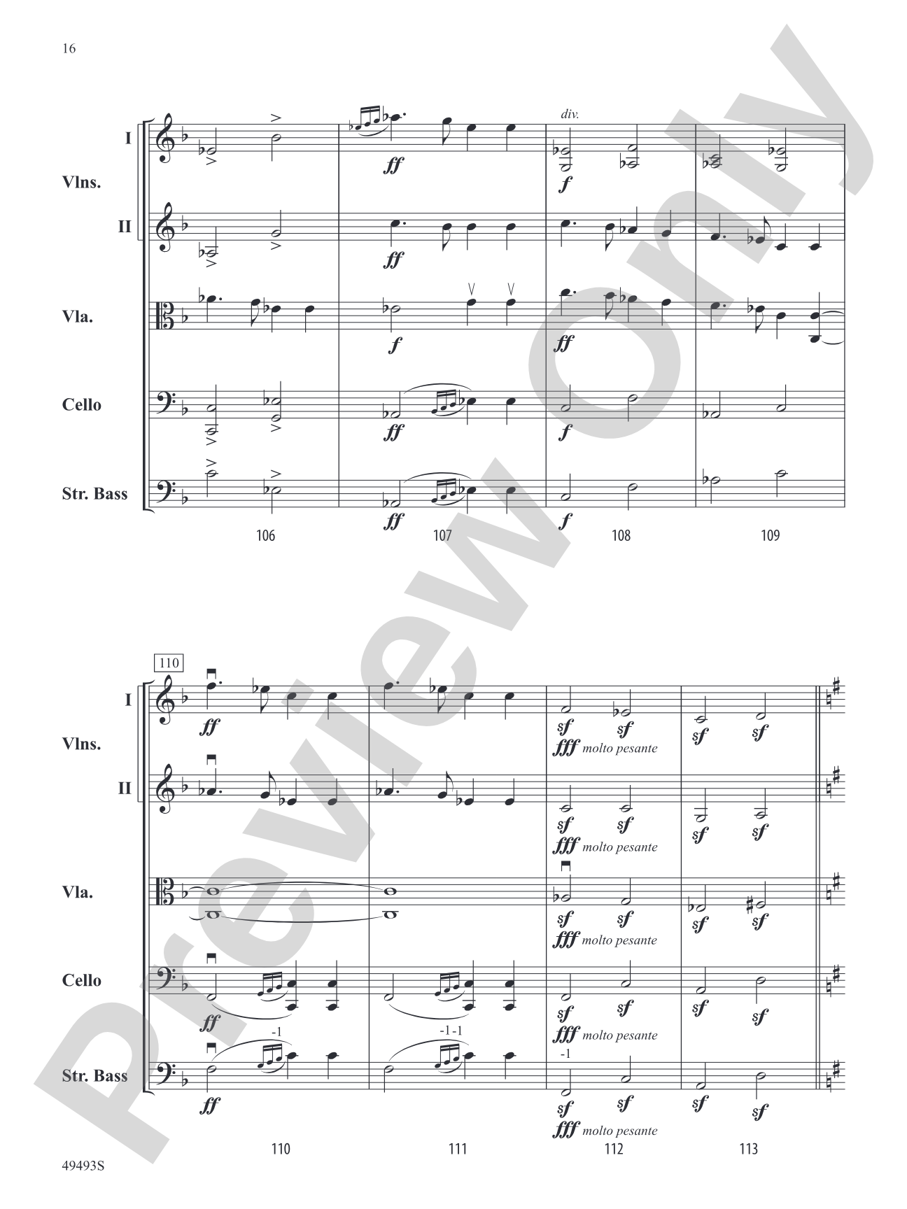 Hiawatha's Wedding Feast: String Orchestra Conductor Score & Parts