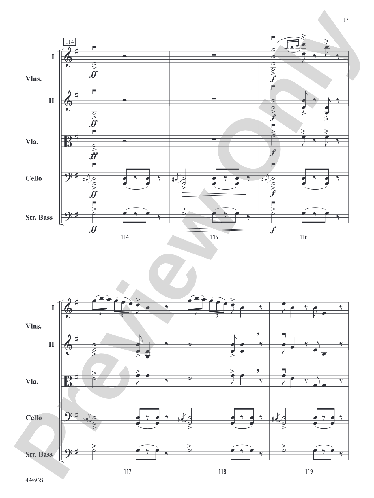 Hiawatha's Wedding Feast: String Orchestra Conductor Score & Parts