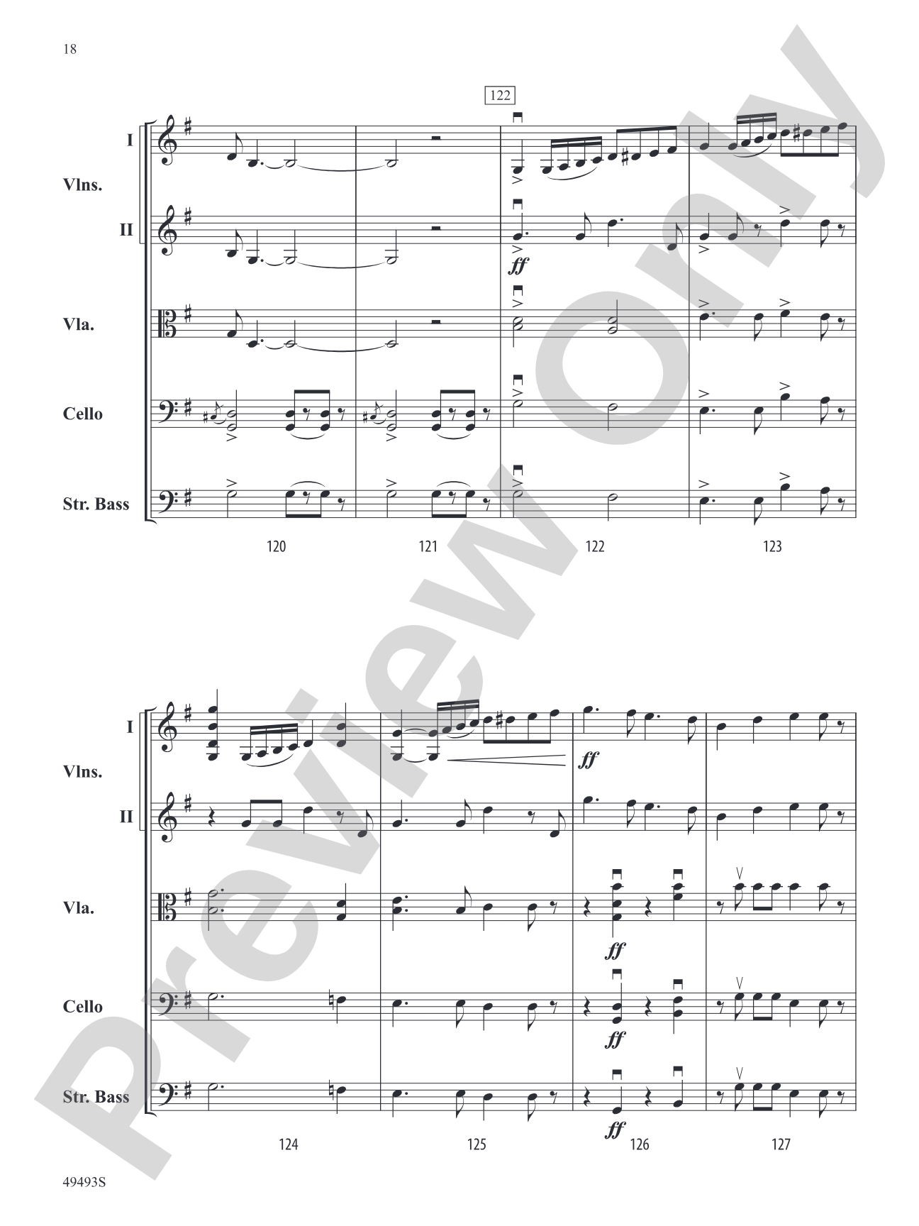 Hiawatha's Wedding Feast: String Orchestra Conductor Score & Parts