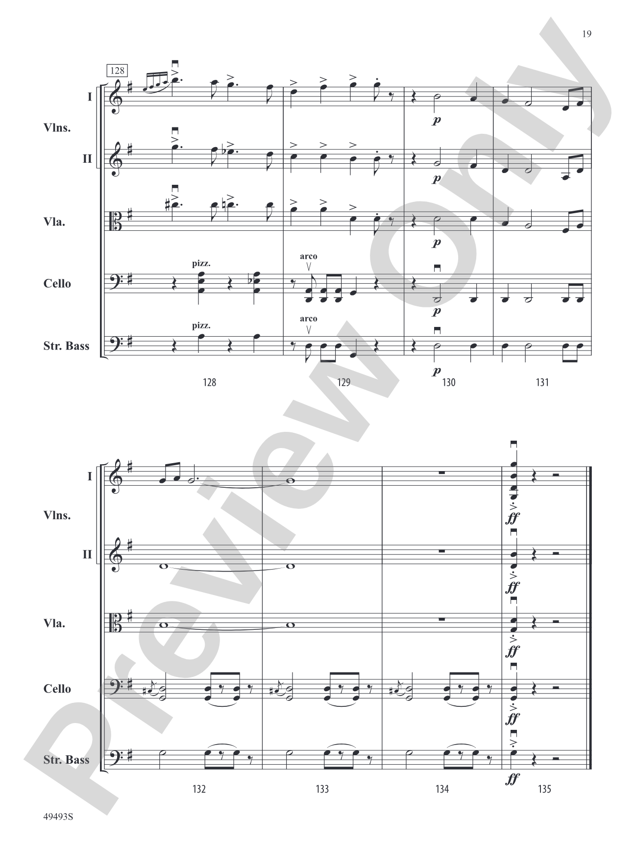 Hiawatha's Wedding Feast: String Orchestra Conductor Score & Parts