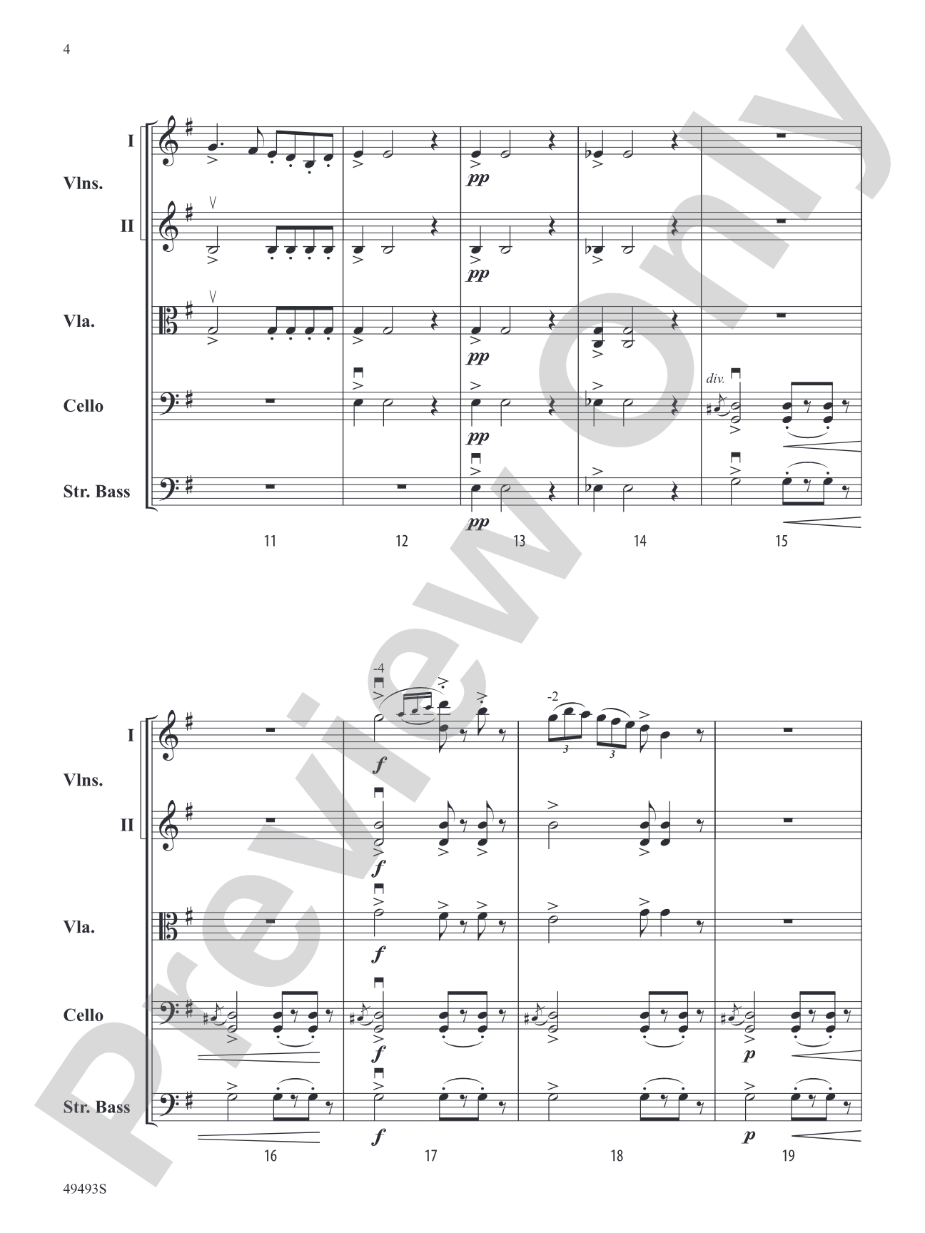 Hiawatha's Wedding Feast: String Orchestra Conductor Score & Parts