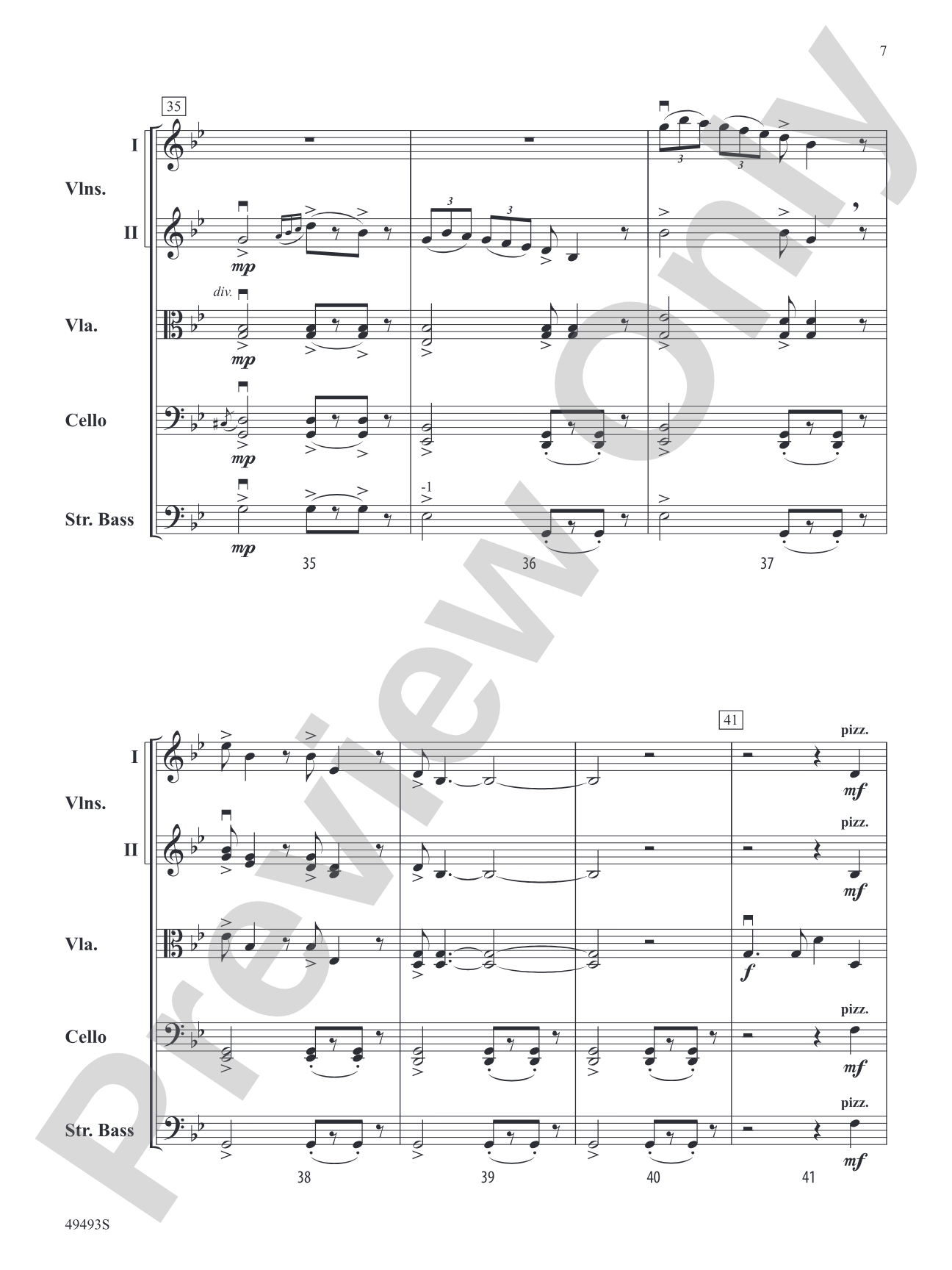 Hiawatha's Wedding Feast: String Orchestra Conductor Score & Parts