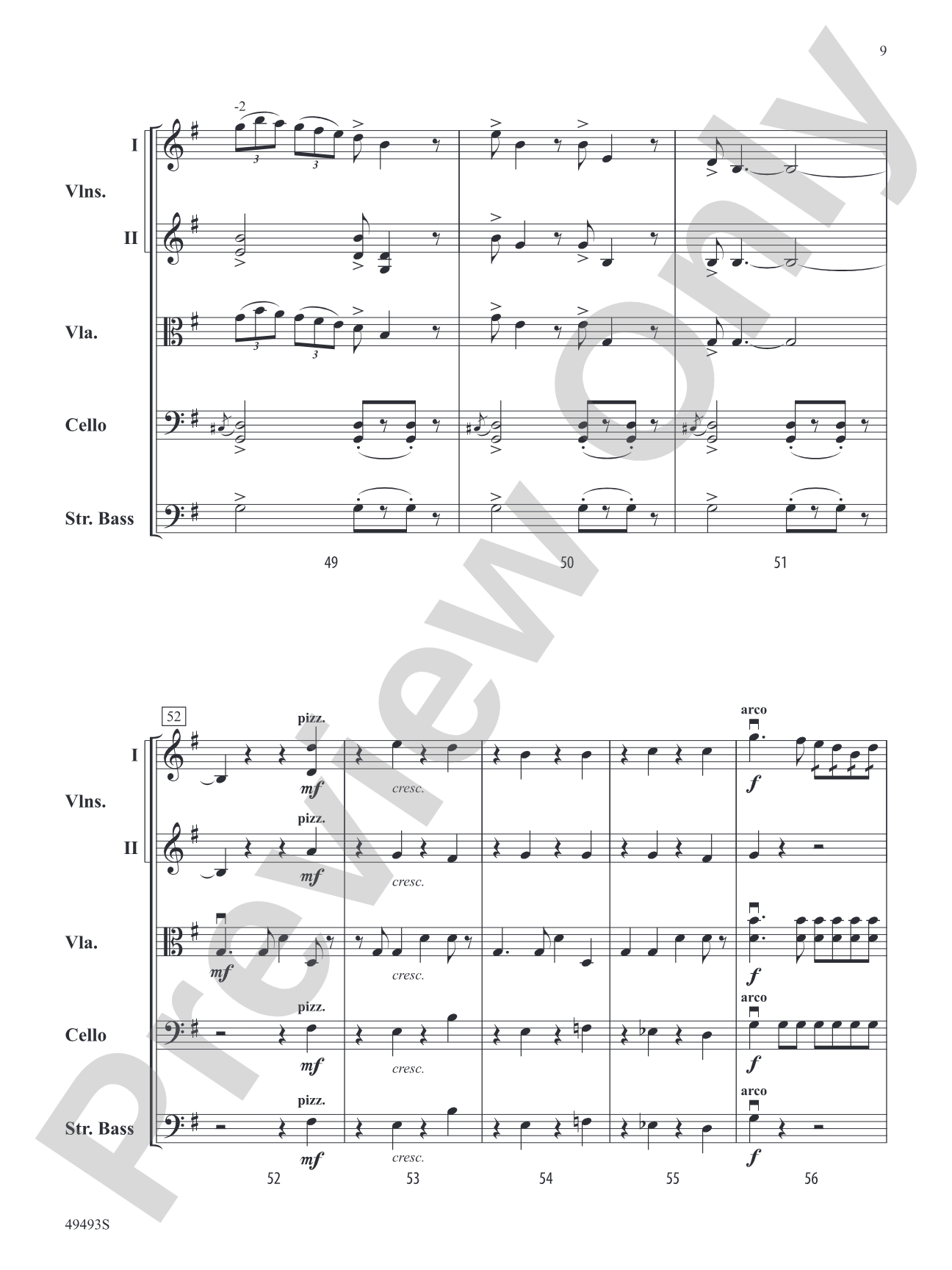 Hiawatha's Wedding Feast: String Orchestra Conductor Score & Parts