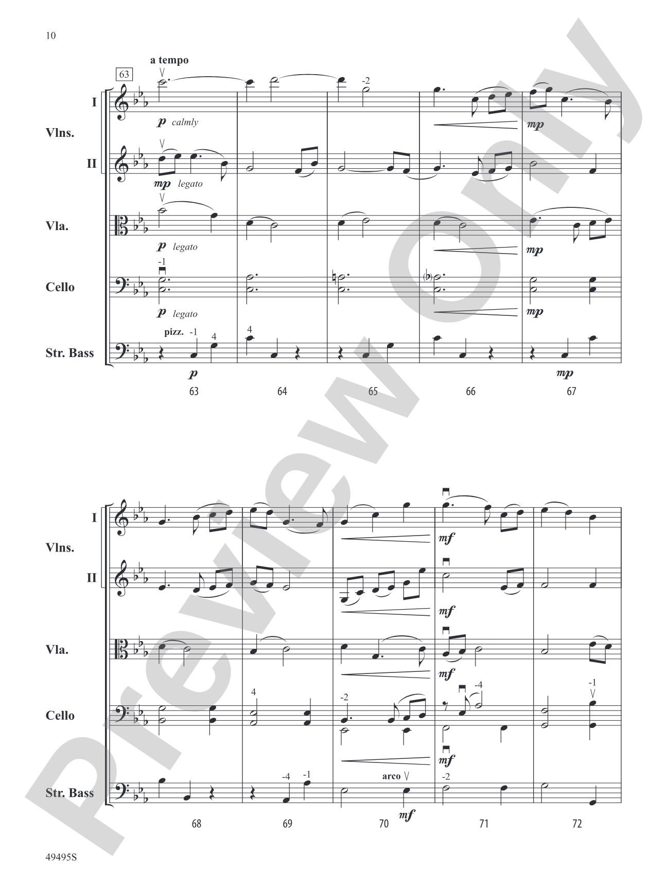 Mare Orientale: String Orchestra Conductor Score & Parts