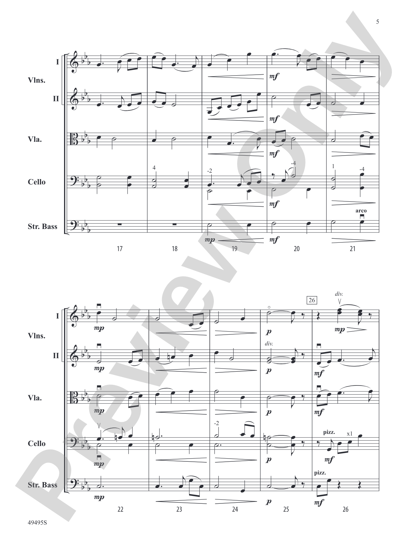 Mare Orientale: String Orchestra Conductor Score & Parts