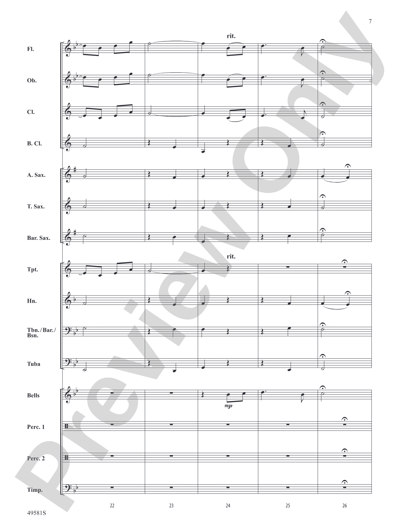 American River Medley: Concert Band Conductor Score & Parts
