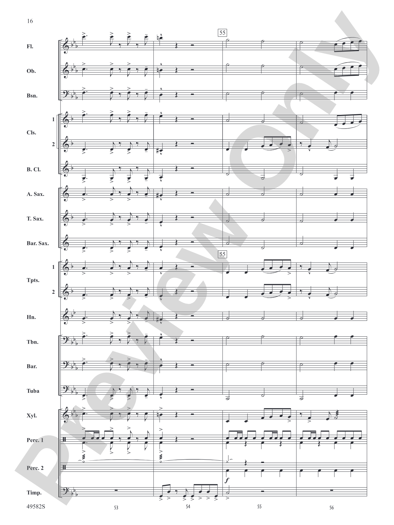 Whiplash: Concert Band Conductor Score & Parts