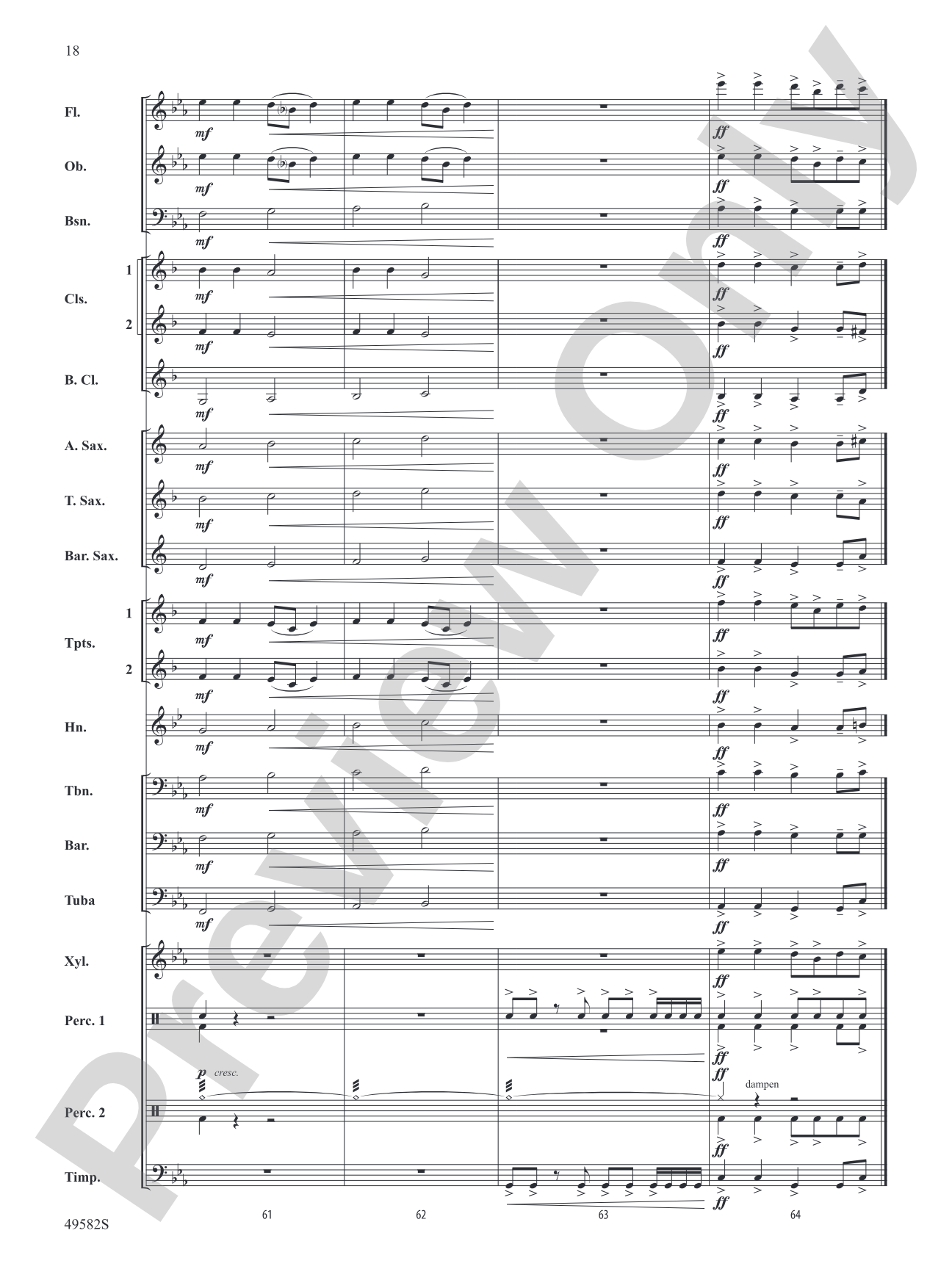 Whiplash: Concert Band Conductor Score & Parts