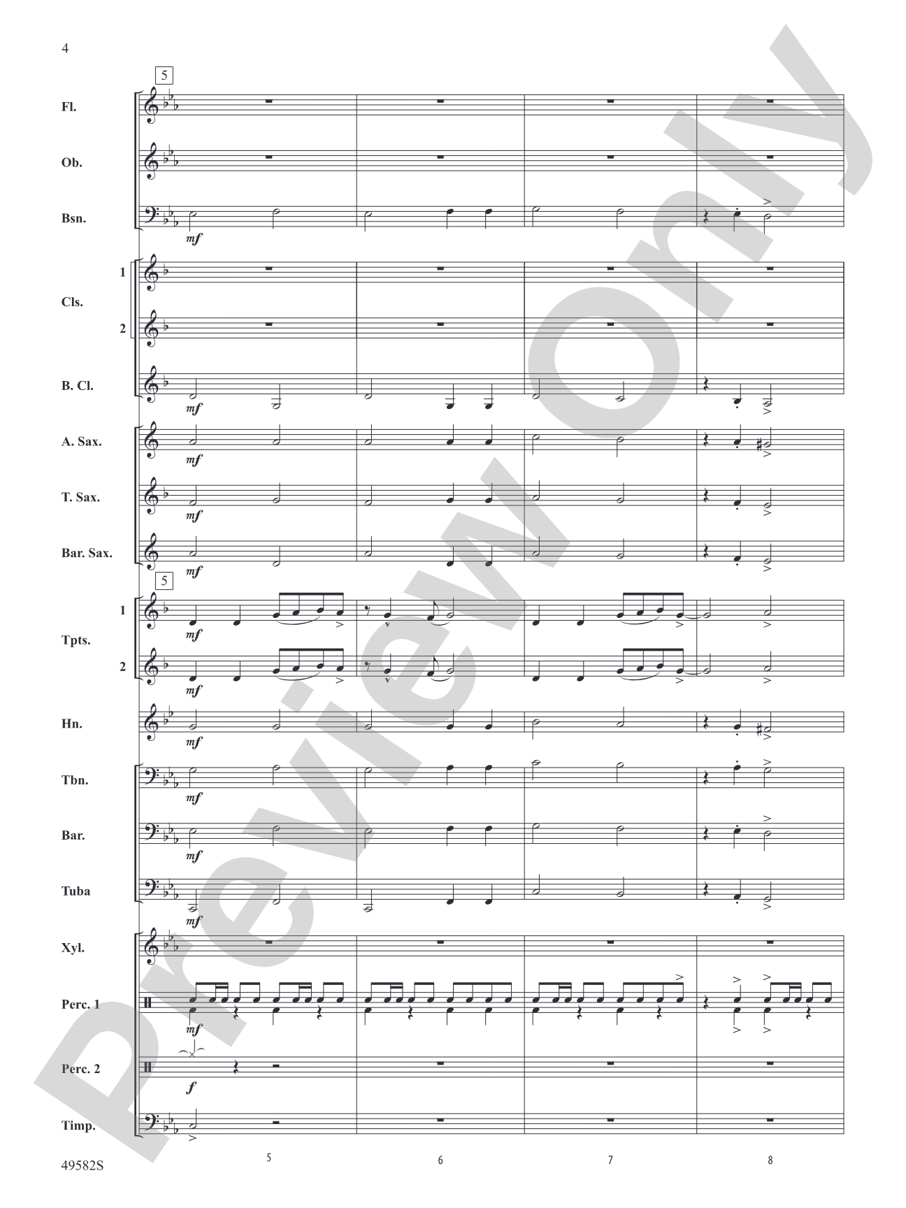 Whiplash: Concert Band Conductor Score & Parts