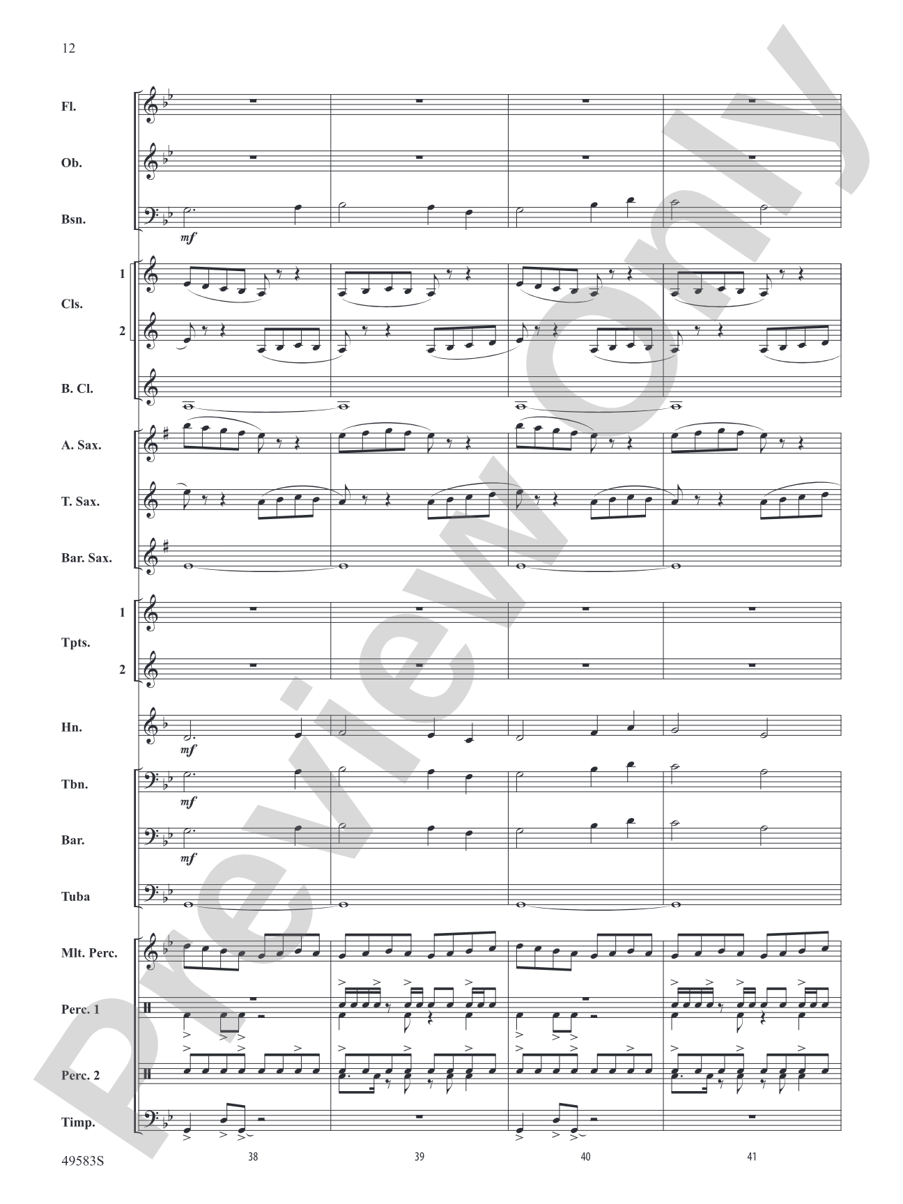 La Furia: Concert Band Conductor Score & Parts