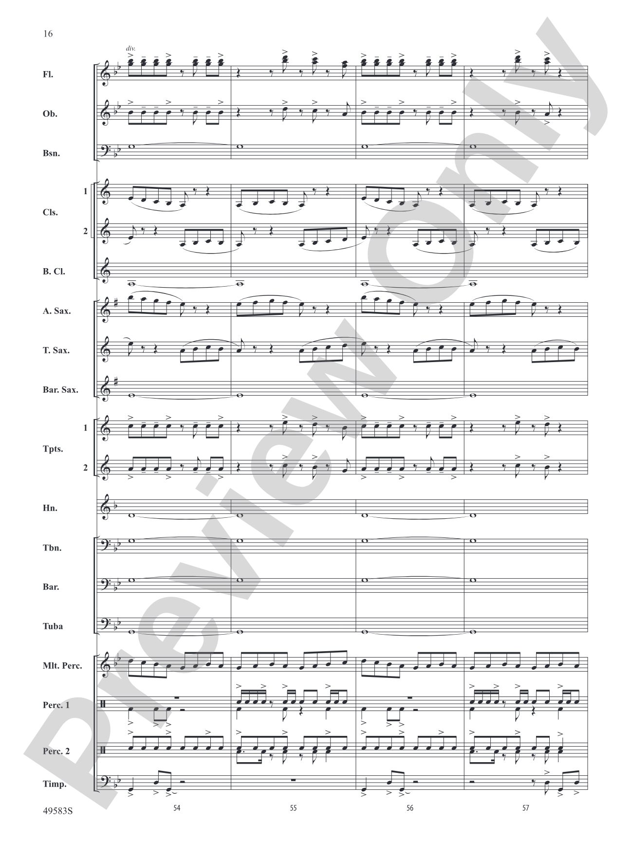 La Furia: Concert Band Conductor Score & Parts