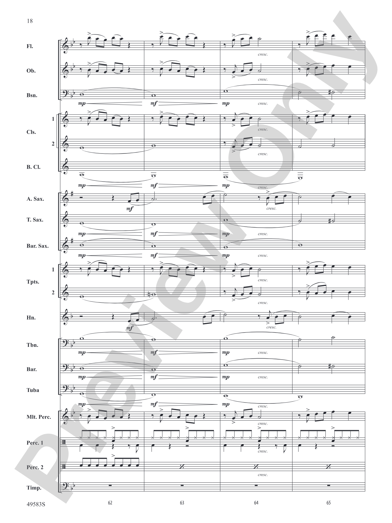 La Furia: Concert Band Conductor Score & Parts