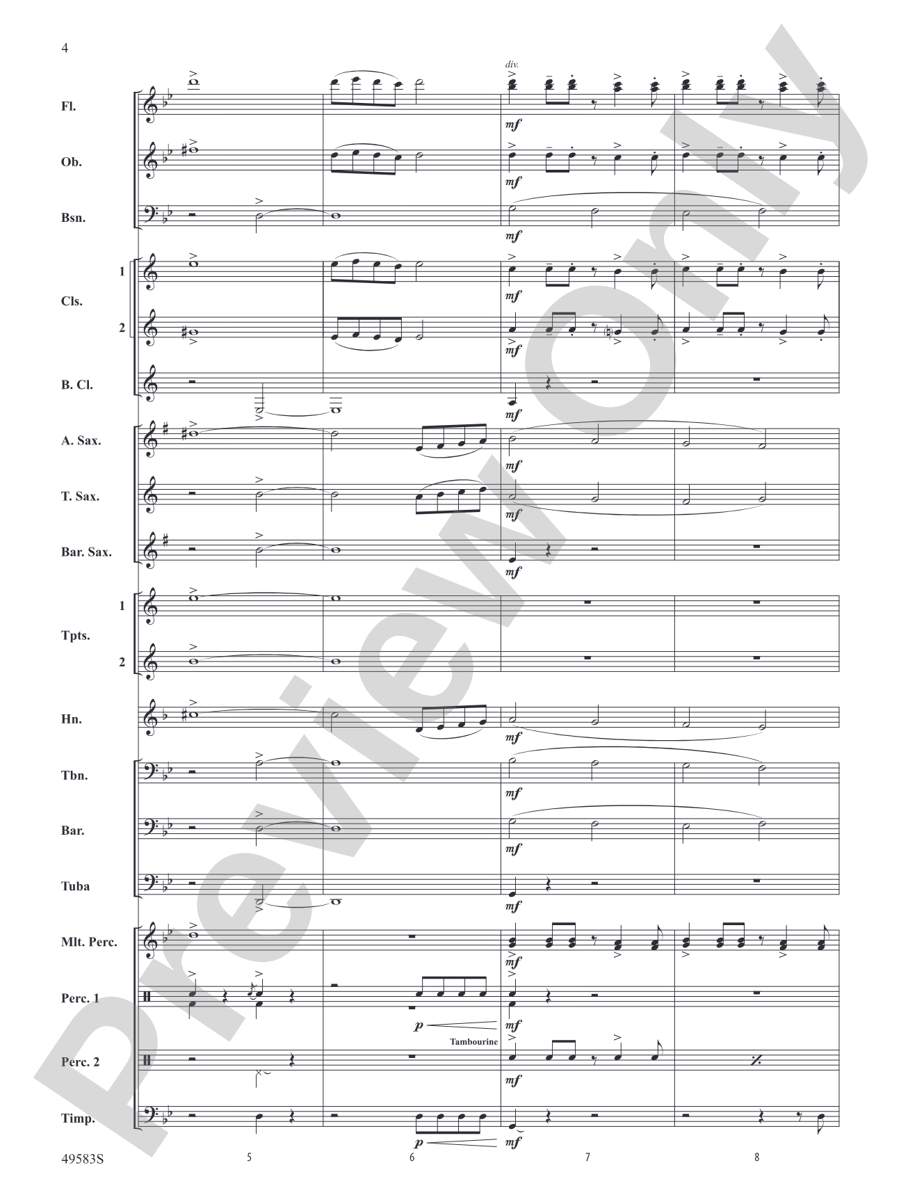 La Furia: Concert Band Conductor Score & Parts