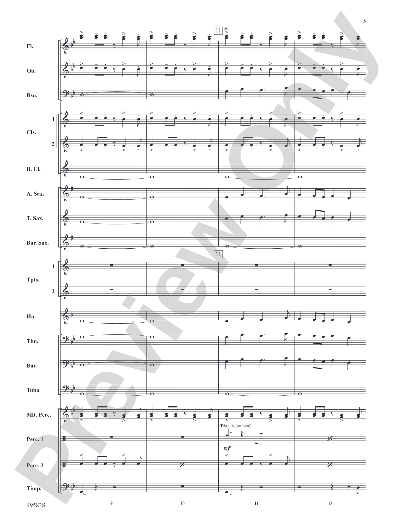 La Furia: Concert Band Conductor Score & Parts