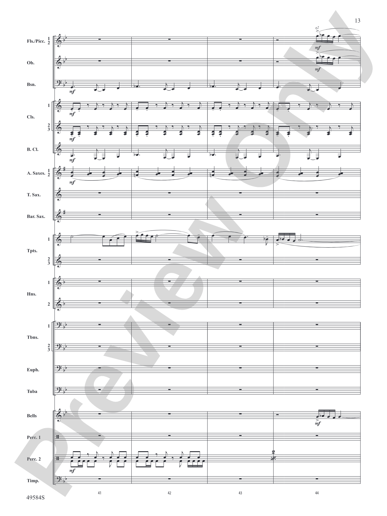 Stagecoach: Concert Band Conductor Score & Parts