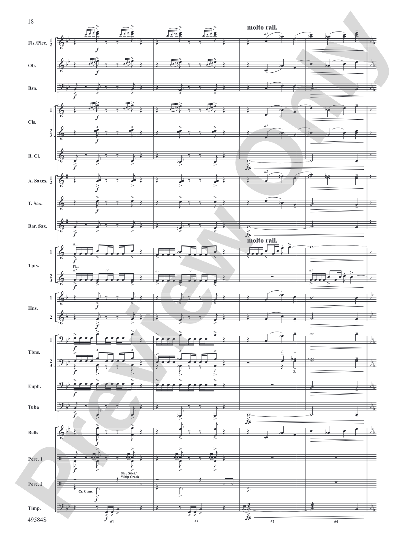 Stagecoach: Concert Band Conductor Score & Parts