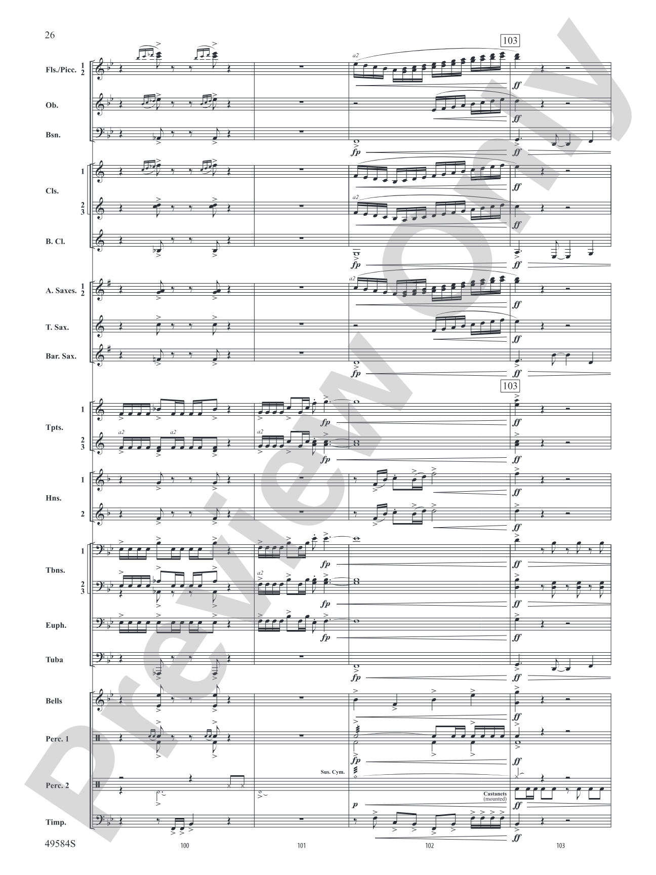 Stagecoach: Concert Band Conductor Score & Parts