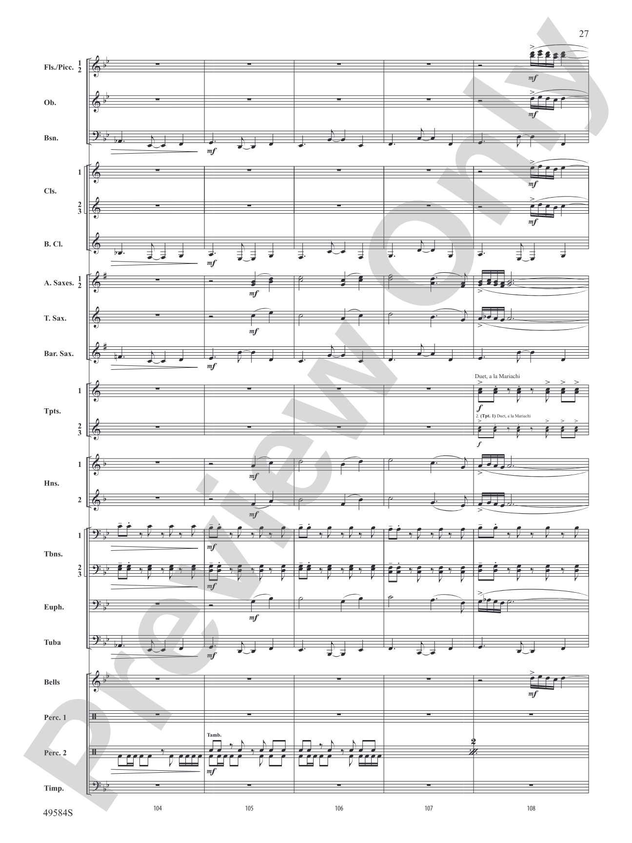 Stagecoach: Concert Band Conductor Score & Parts