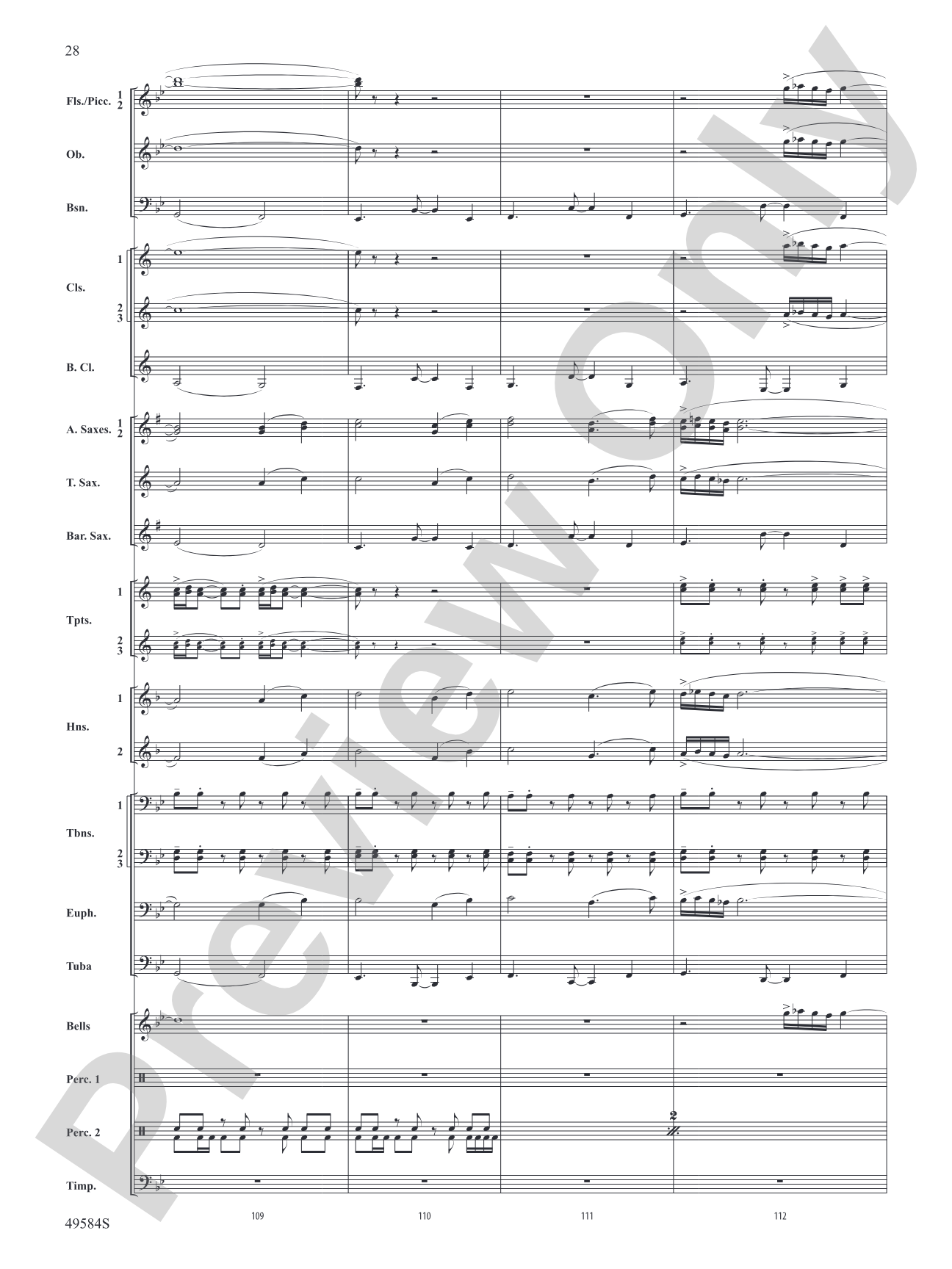 Stagecoach: Concert Band Conductor Score & Parts