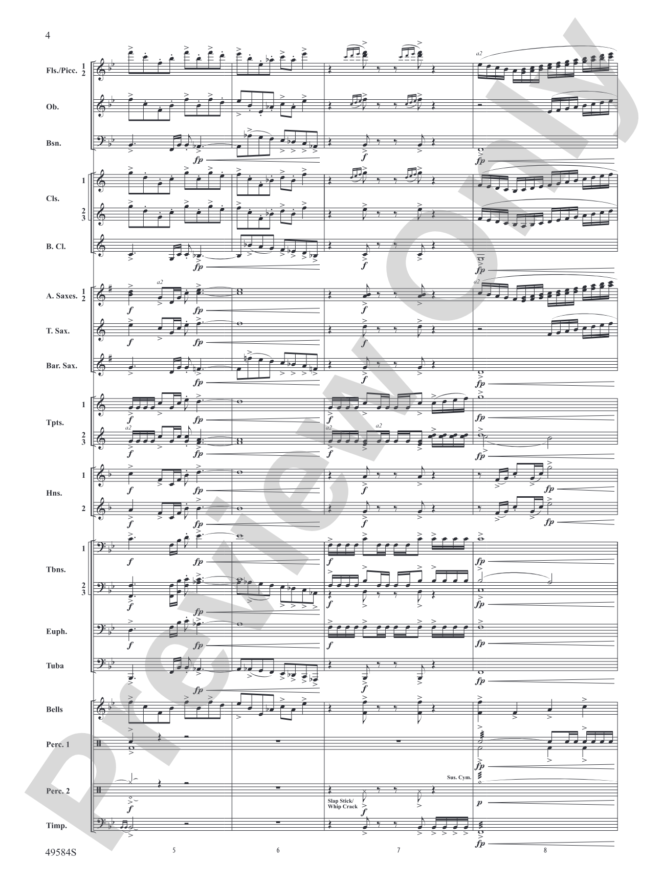 Stagecoach: Concert Band Conductor Score & Parts