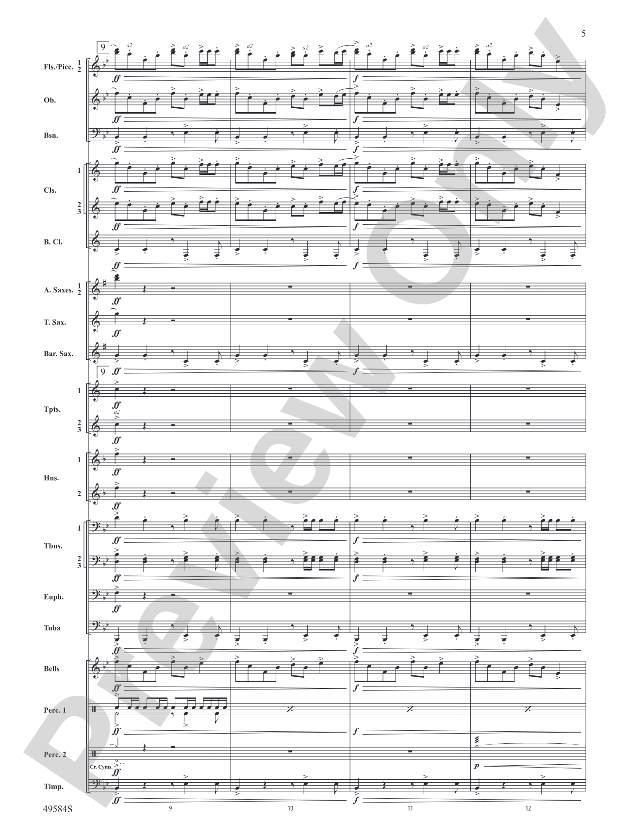 Stagecoach: Concert Band Conductor Score & Parts