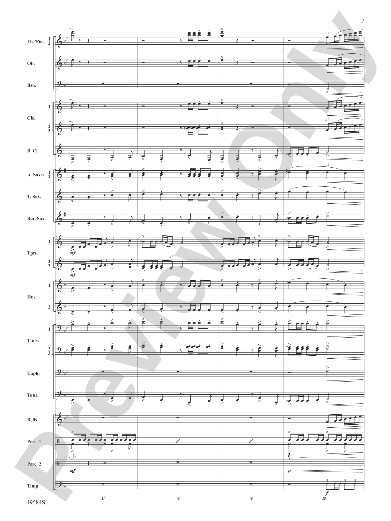 Stagecoach: Concert Band Conductor Score & Parts